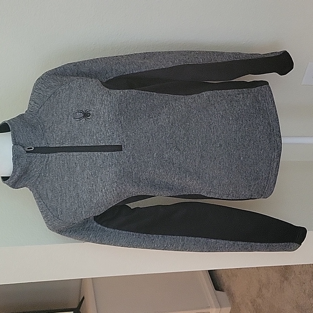 SPYDER ZIP NECK PULLOVER....